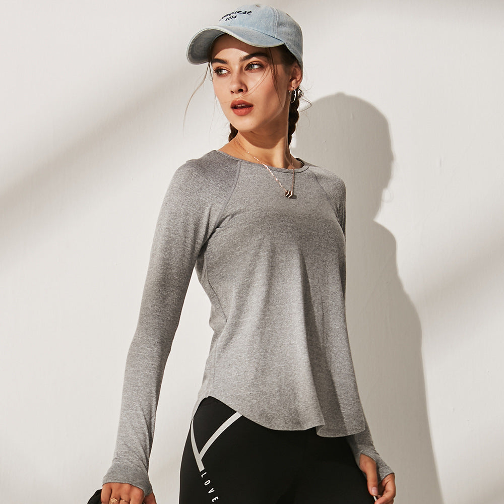 Sports long-sleeved workout clothes women quick-drying
