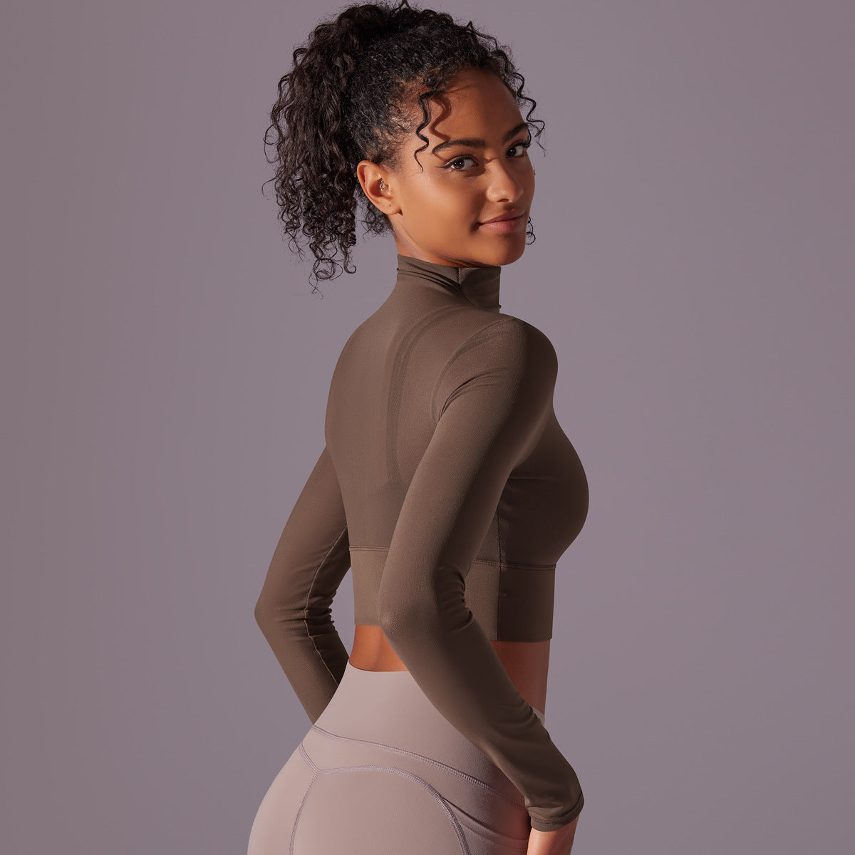 Mesh Workout Clothes Long Sleeve Quick-drying Workout Clothes Top For Women
