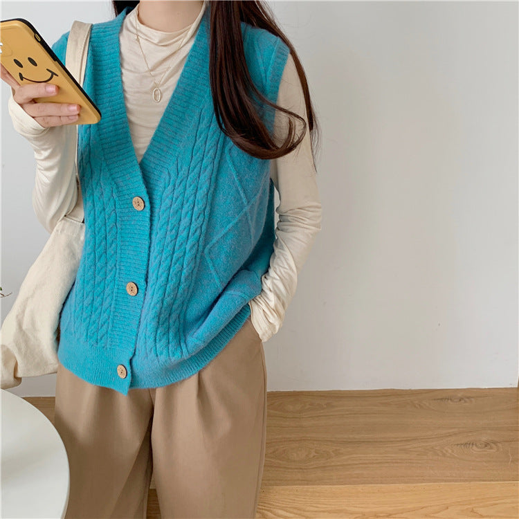 Women Sweaters Wear Vintage Style Loose Clothes