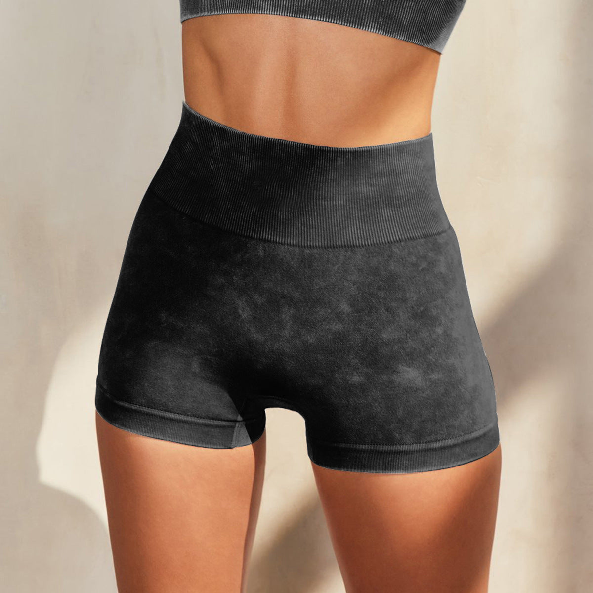 Denim Seamless Knitted Sports Workout Clothes Women