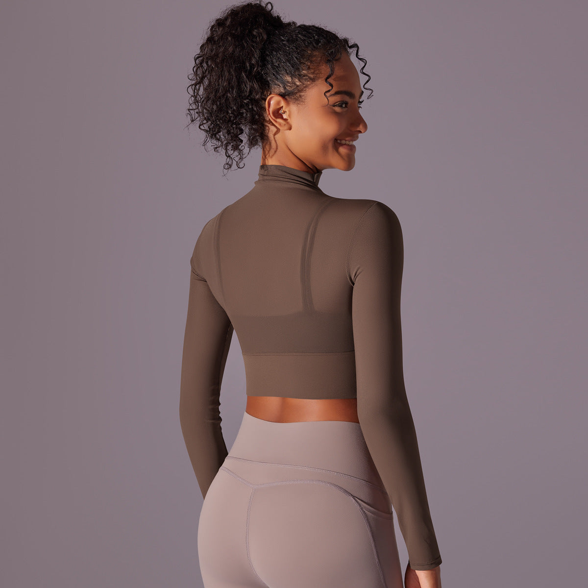 Mesh Workout Clothes Long Sleeve Quick-drying Workout Clothes Top For Women