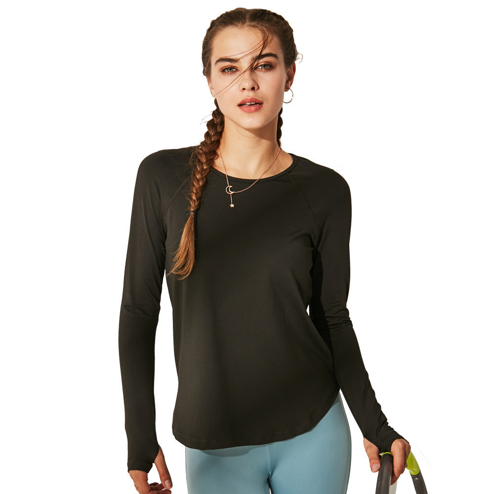Sports long-sleeved workout clothes women quick-drying
